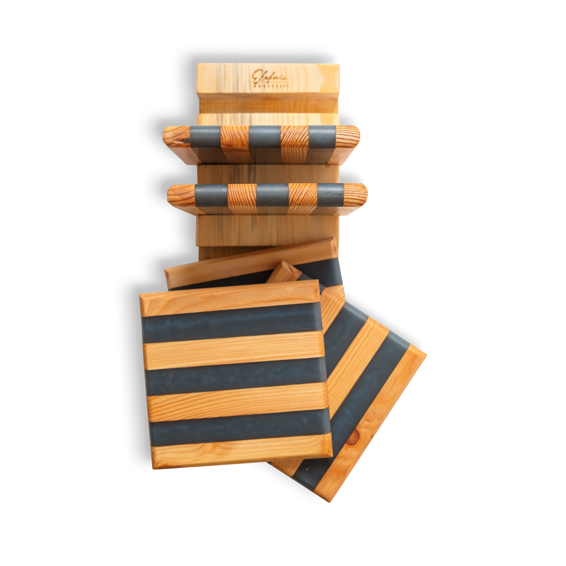 Wood  and Resin Stripes | Elefari Woodcraft