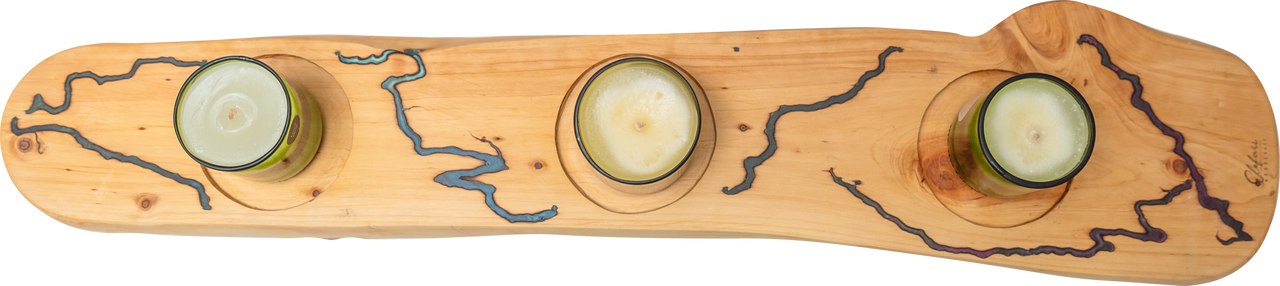 Cypress Candle Holder | Elefari Woodcraft