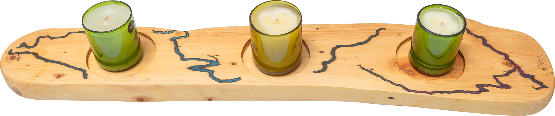 Cypress Candle Holder | Elefari Woodcraft