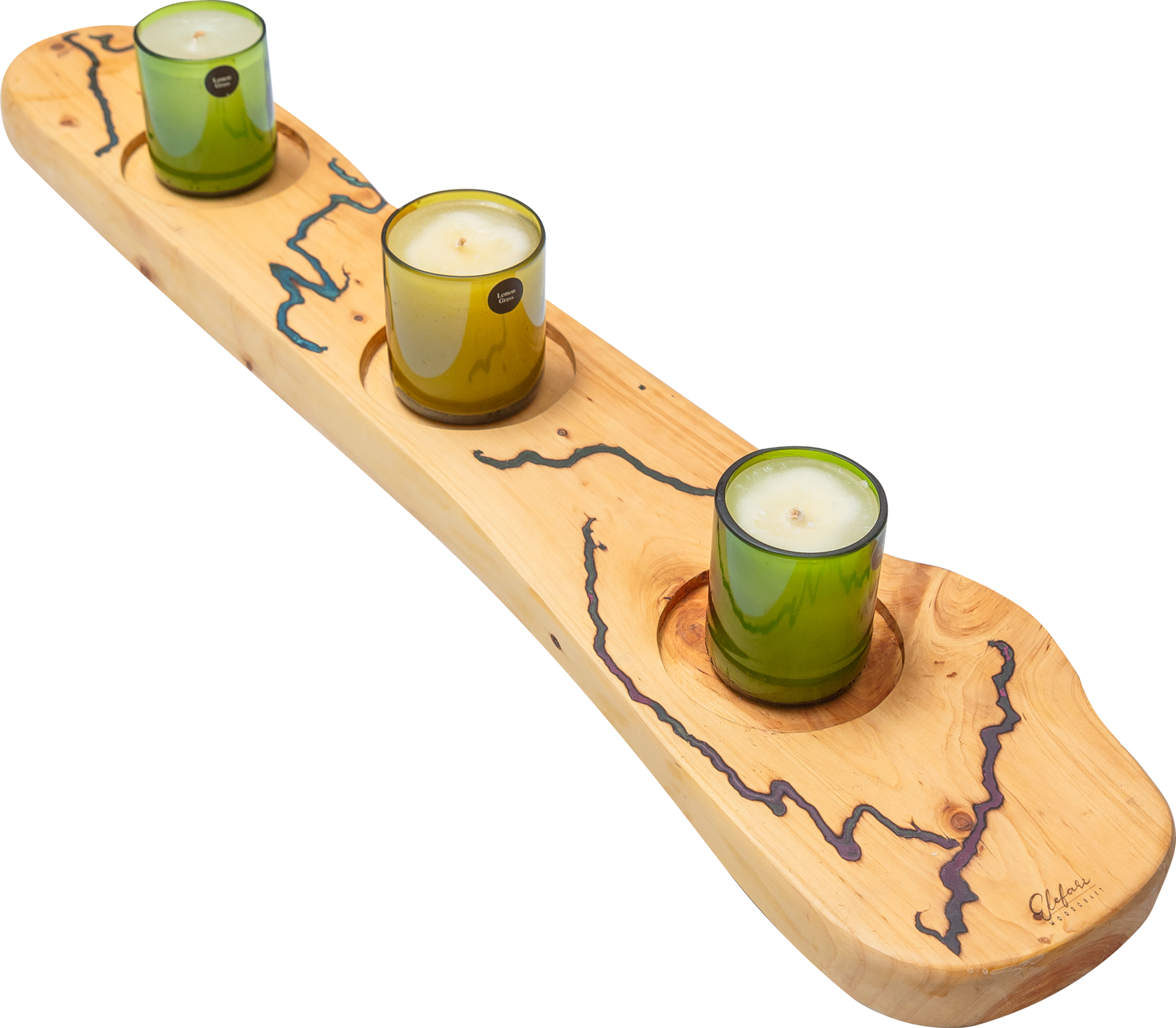 Cypress Candle Holder | Elefari Woodcraft