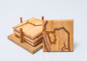 Burnt Coasters | Elefari Woodcraft