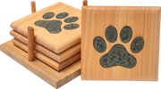 Coasters- Paw | Elefari Woodcraft