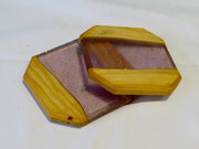 Purple Pixie Dust Resin Coaster | Elefari Woodcraft