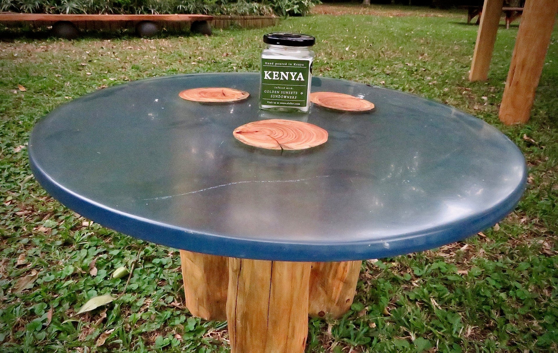 Kenya - Infused With Golden Sunsets and Sundowners Scented Candle | Elefari Woodcraft