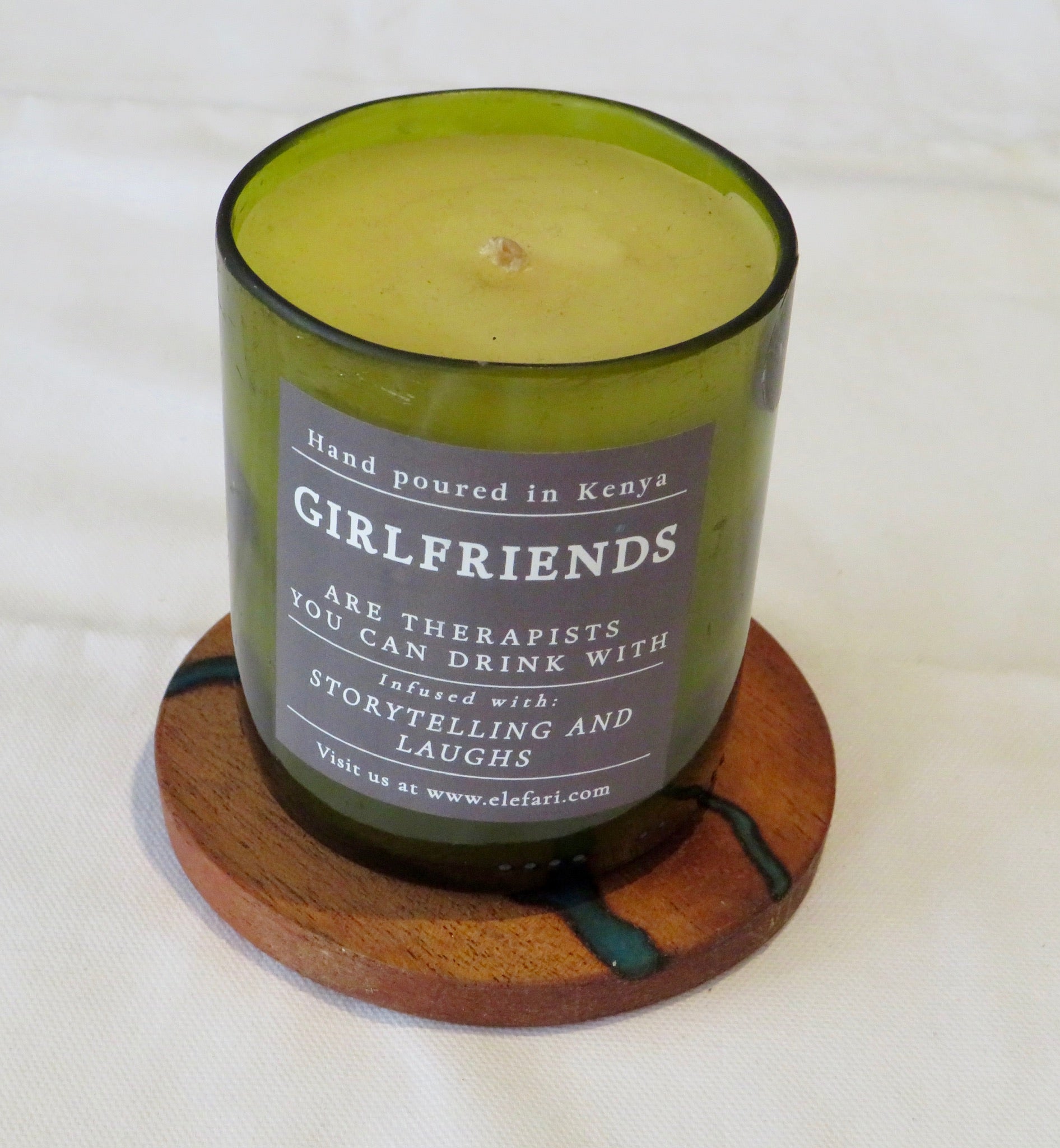 Candle-Girlfriends Are Therapists You Can Drink With Scented | Elefari Woodcraft
