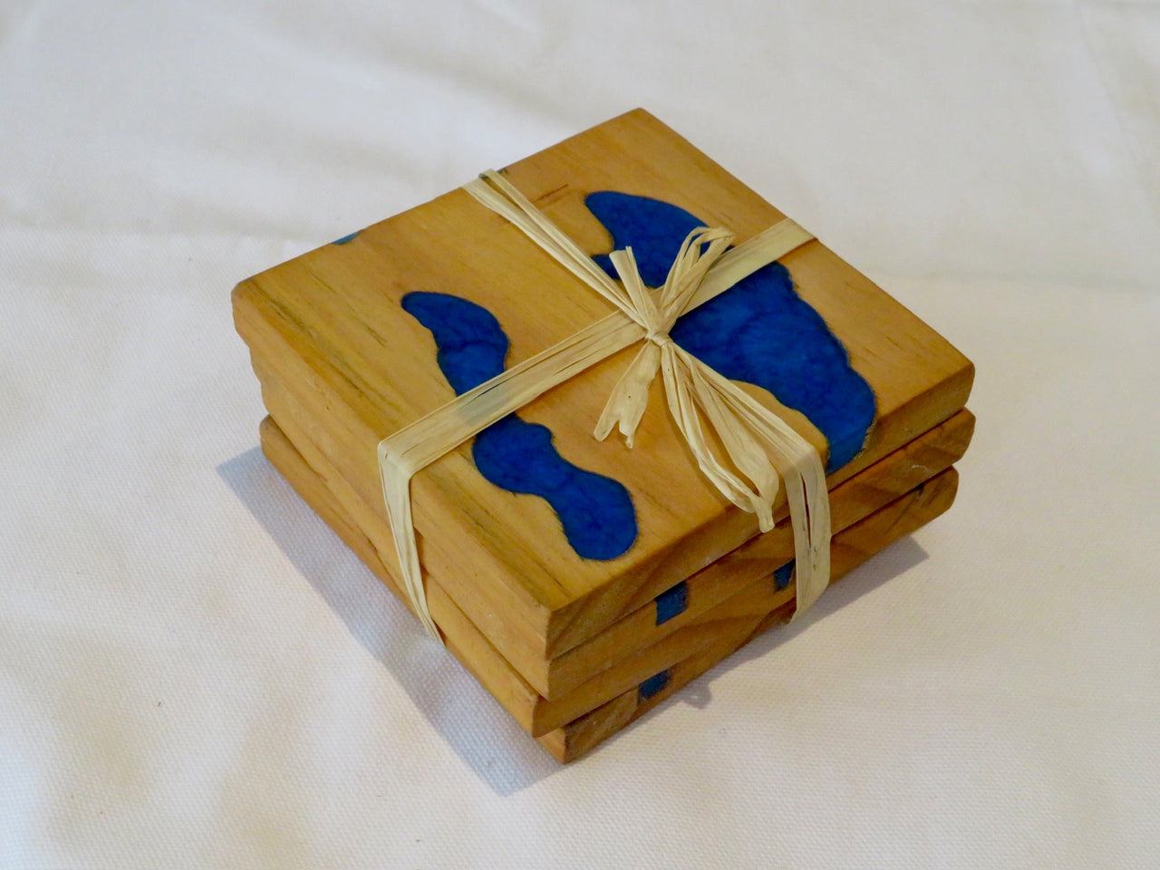 Twin Lakes Wood Resin Coasters | Elefari Woodcraft