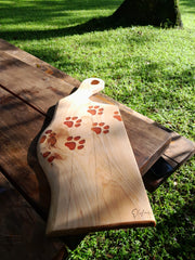 Paw Print Chopping Board | Elefari Woodcraft