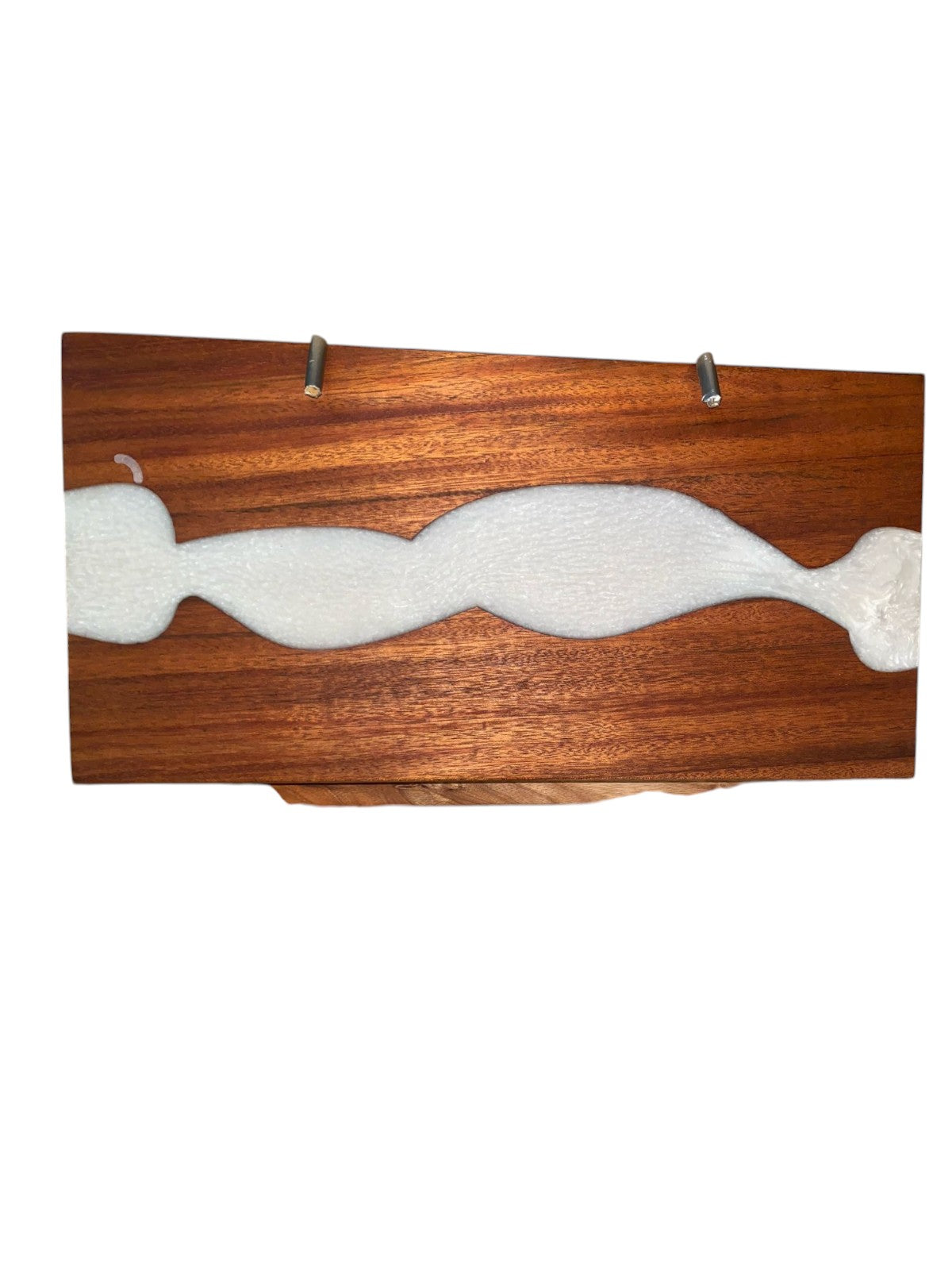 Mahogany and resin charcuterie board