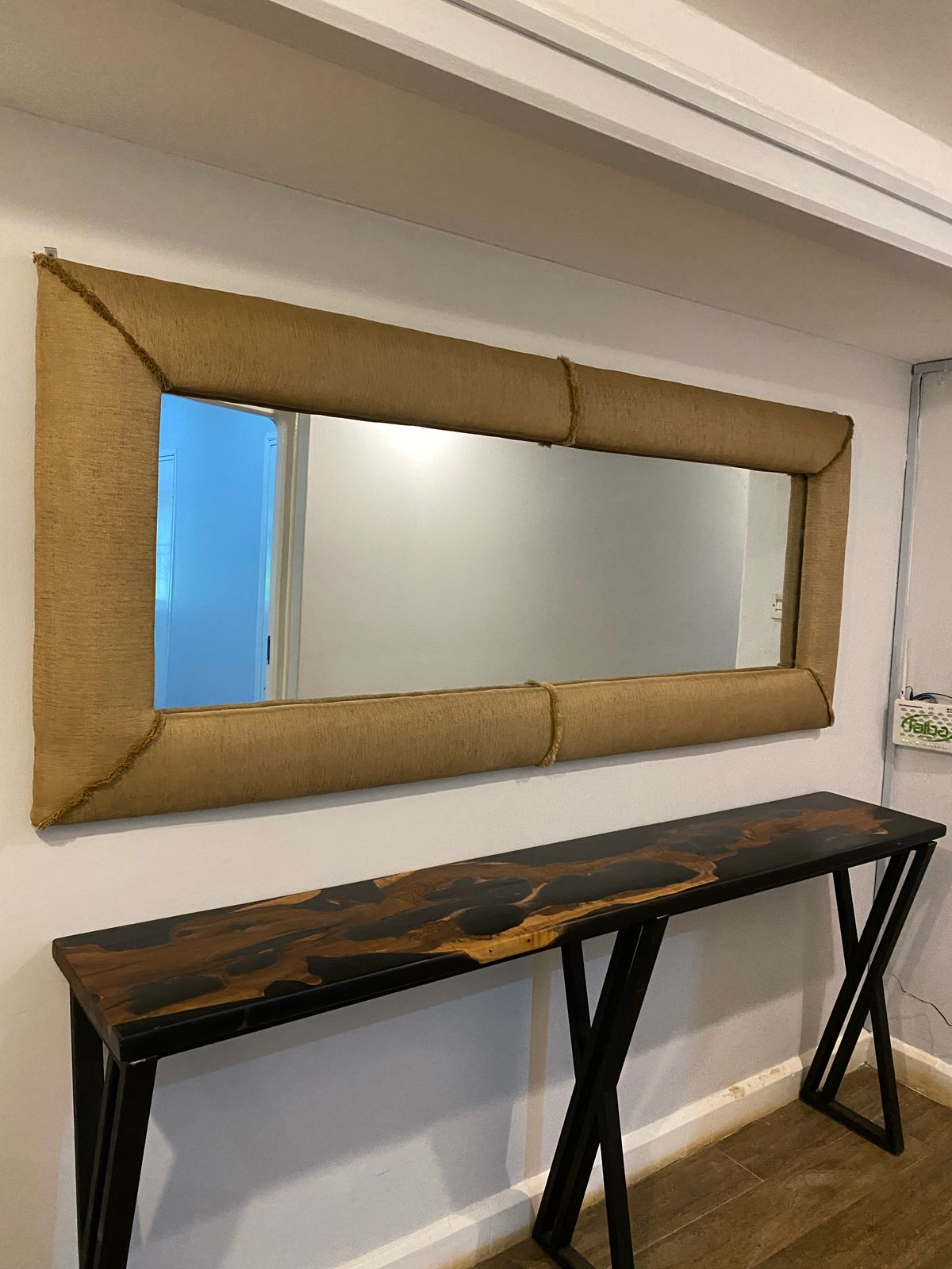 Upholstered Mirror | Elefari Woodcraft
