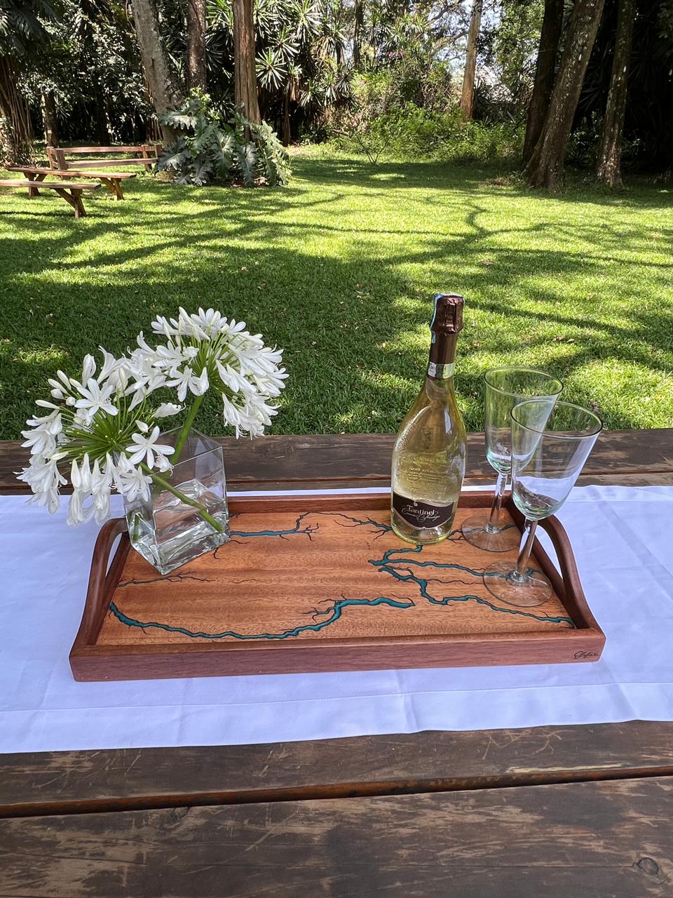 Burnt Mahogany Tray | Elefari Woodcraft