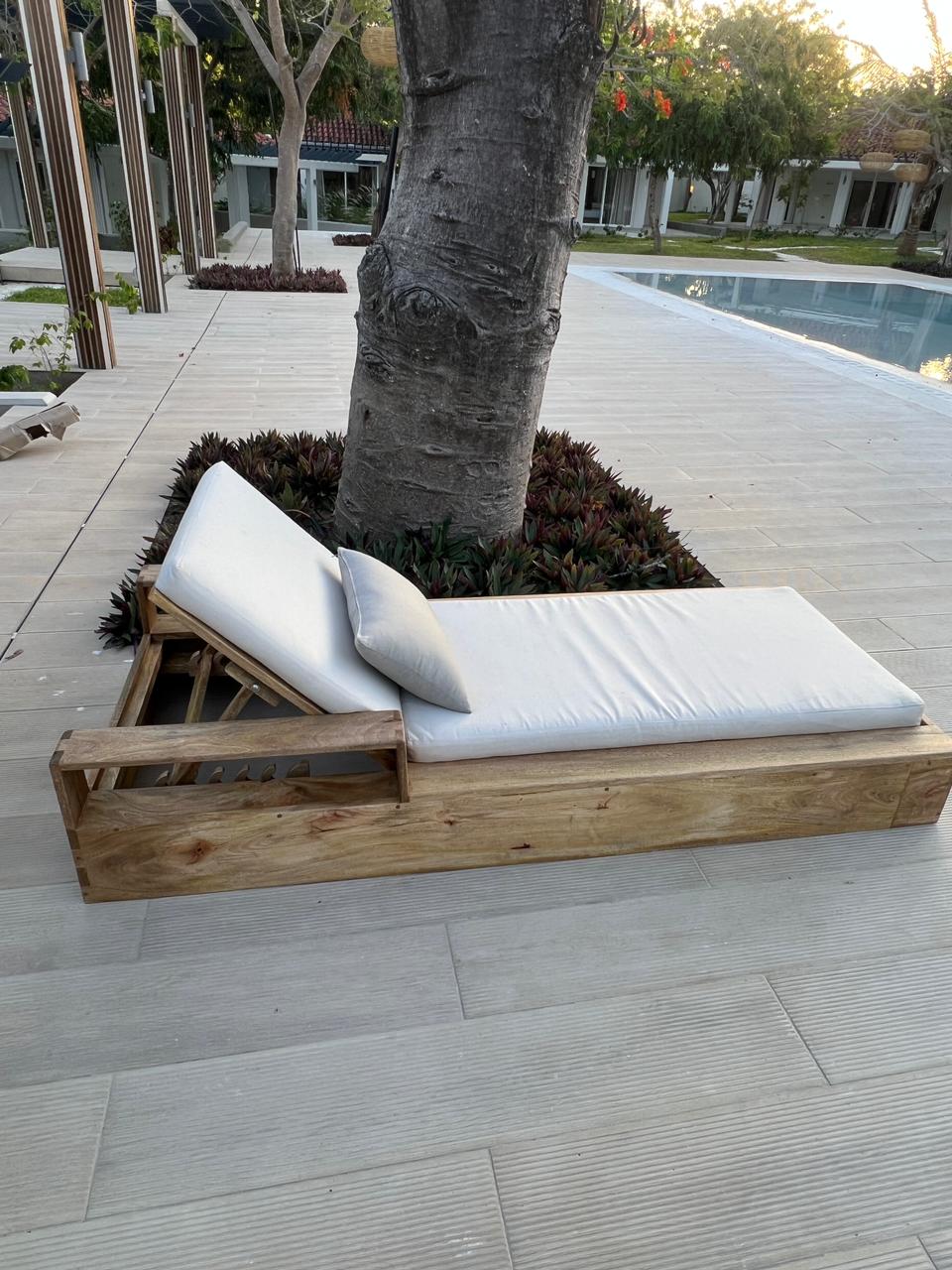 Mango Wood Sun Bed
