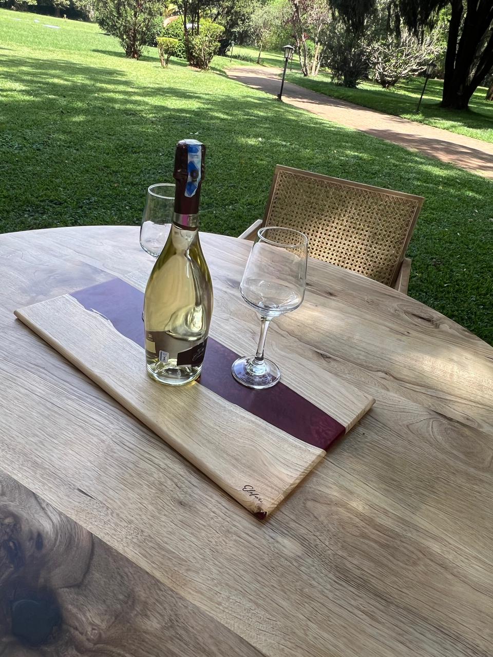 Burgundy Chacuterie Board | Elefari Woodcraft