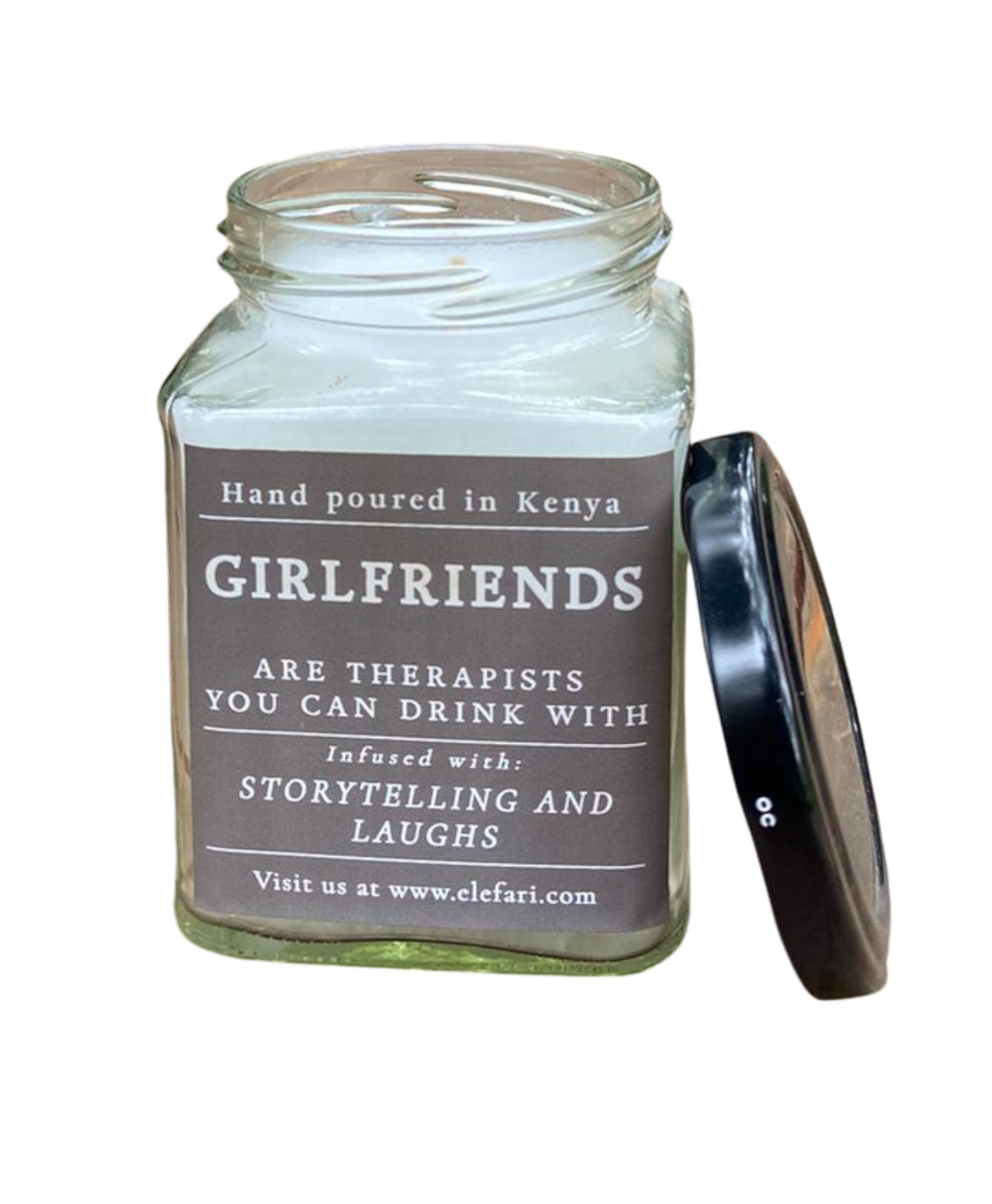 Candle-Girlfriends Are Therapists You Can Drink With Scented | Elefari Woodcraft