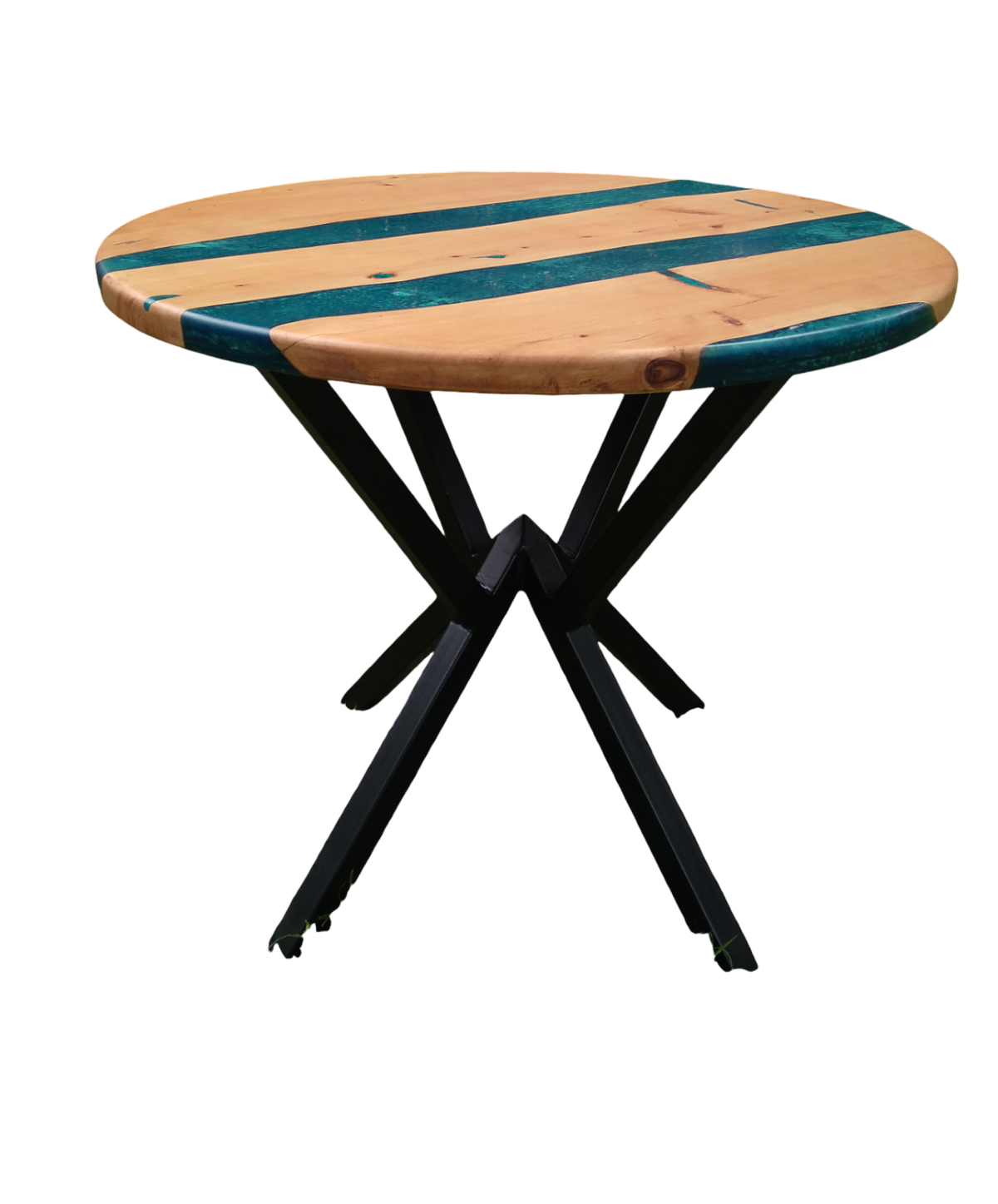 Green Cypress Round Table (Made to Order) | Elefari Woodcraft