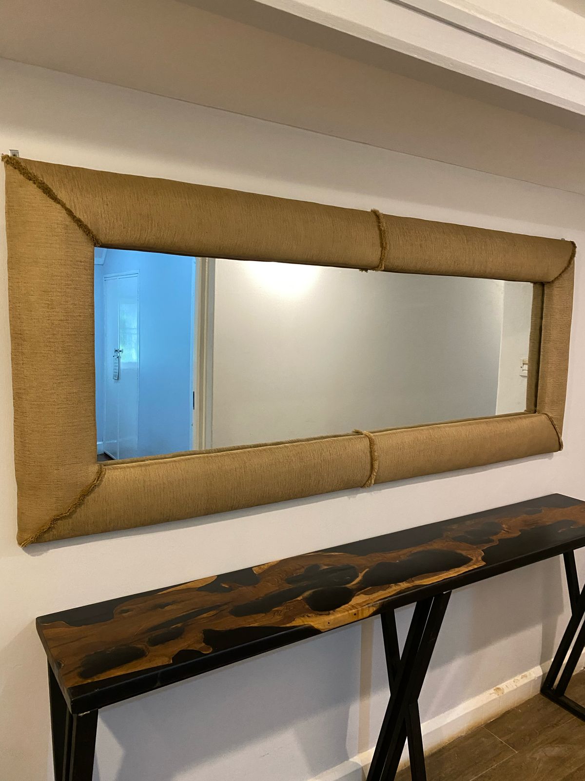 Upholstered Mirror | Elefari Woodcraft