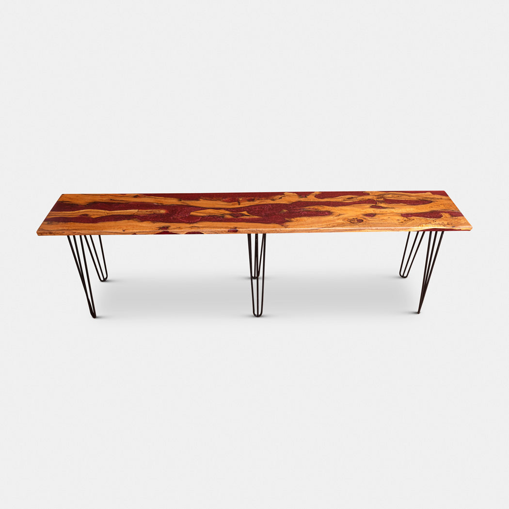 Flowing Lava Console Table | Elefari Woodcraft