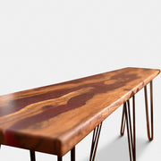 Flowing Lava Console Table | Elefari Woodcraft