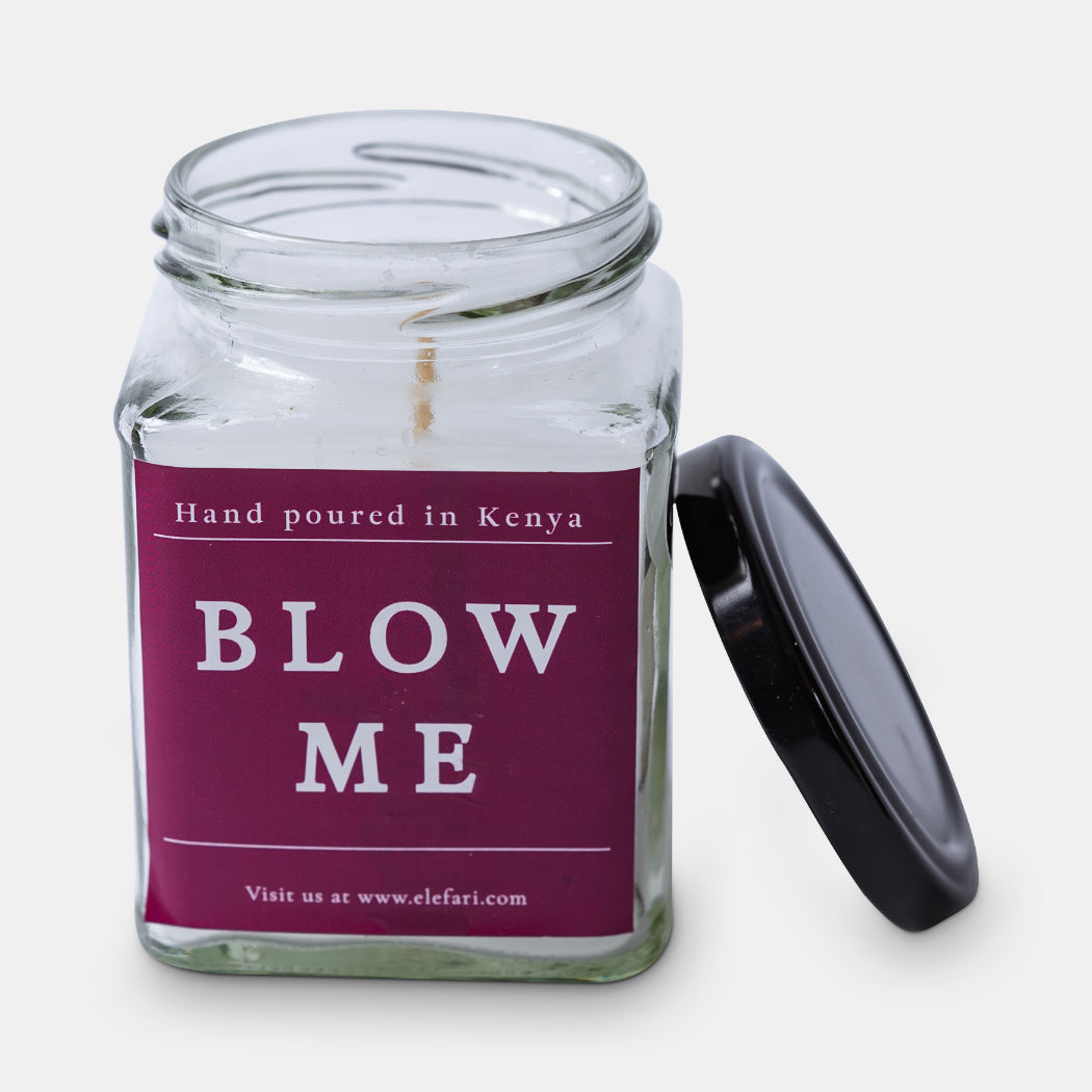 Blow Me Scented Candle | Elefari Woodcraft